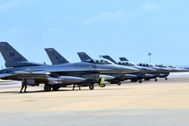 Máy bay F-16 được triển khai tới căn cứ không quân Incirlik, Thổ Nhĩ Kỳ ngày 9/8. (Nguồn: AFP/TTXVN)