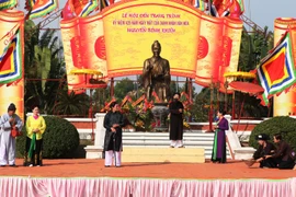 Lễ hội đền Trạng Trình tại Hải Phòng. (Ảnh: Lâm Khánh/TTXVN)