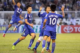 Các cầu thủ Hoàng Anh Gia Lai. (Nguồn: thethaovanhoa)