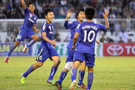 Các cầu thủ Hoàng Anh Gia Lai. (Nguồn: thethaovanhoa)