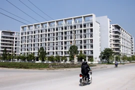 Một khu nhà ở của công nhân của Tập đoàn Khoa học Kỹ thuật Hồng Hải (Đài Loan, Trung Quốc) tại Bắc Ninh. (Ảnh: Tuấn Anh/TTXVN)