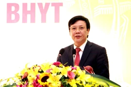 Phó Chủ tịch thường trực Hội Nhà báo Việt Nam Hồ Quang Lợi phát biểu. (Ảnh: Dương Ngọc/TTXVN)
