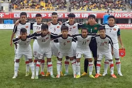Đội hình đội ​dự tuyển U15 Việt Nam trong một trận đấu giao hữu. (Nguồn: vff.org.vn)