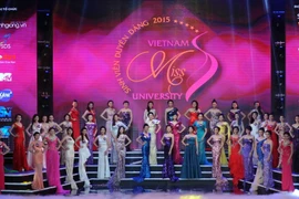 Các thí sinh tại vòng chung kết. (Ảnh: An Hiếu/TTXVN)