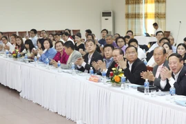 Doanh nghiệp Thái Lan tại Hội nghị xúc tiến đầu tư vào Quảng Trị. (Ảnh: Hồ Cầu/TTXVN)