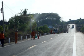 Một đoạn đường Hồ Chí Minh. (Ảnh: Huy Hùng/TTXVN)