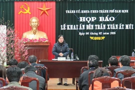 Phục dựng lễ rước kiệu Ngọc Lộ tại lễ hội khai ấn Đền Trần