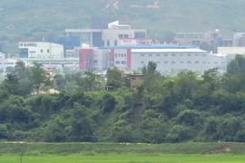 Làng đình chiến Panmunjom, Khu vực phi quân sự giữa hai miền Triều Tiên. (Nguồn: AFP/TTXVN)