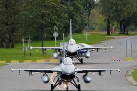 Máy bay chiến đấu F-16. (Nguồn: AFP/TTXVN)