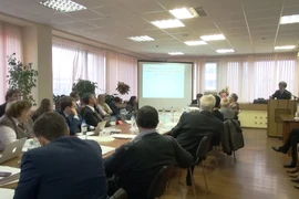 Quang cảnh hội thảo. (Ảnh: Duy Trinh-Quang Vinh/Vietnam+)