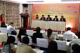 Quang cảnh buổi họp báo. (Ảnh: Trần Lê/Vietnam+)