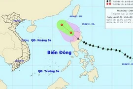 Bão Maysak suy yếu thành áp thấp nhiệt đới đi vào Biển Đông