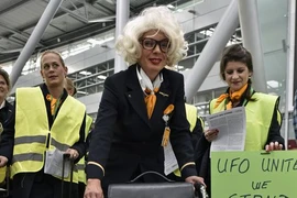 Các tiếp viên đình công. (Nguồn: AP)