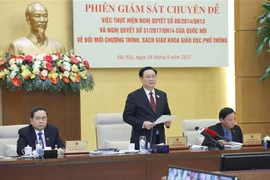 Chủ tịch Quốc hội Vương Đình Huệ phát biểu. (Ảnh: Doãn Tấn/TTXVN)