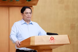 Thủ tướng Phạm Minh Chính chủ trì Phiên họp Chính phủ thường kỳ tháng 7/2023. (Ảnh: Dương Giang/TTXVN)