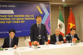 Thứ trưởng Đỗ Thắng Hải phát biểu tại hội nghị. (Ảnh: Việt Hùng-Bảo Trung/Vietnam+)