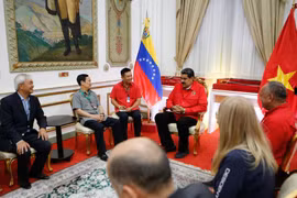 Quang cảnh buổi tiếp. (Ảnh: Hoài Nam/Vietnam+)