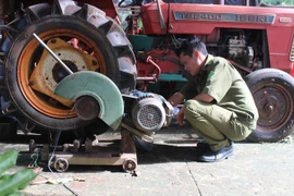 Hiện trường vụ việc. (Ảnh: Đậu Tất Thành/TTXVN)