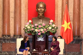 Quang cảnh buổi tiếp. (Ảnh: Văn Điệp/TTXVN)