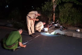 Hiện trường vụ tai nạn. (Ảnh: Đậu Tất Thành/TTXVN)