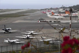 Quang cảnh sân bay quốc tế Simon Bolivar ở Maiquetia, Venezuela, ngày 8/3/2019. (Ảnh: AFP/ TTXVN)