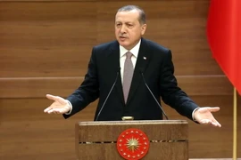 Tổng thống Thổ Nhĩ Kỳ Tayyip Erdogan. (Nguồn: AFP/TTXVN)