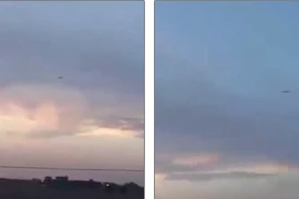 Video quay từ nóc nhà cảnh tên lửa Nga bay qua lãnh thổ Iran, Iraq