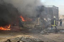 Xe cứu trợ của Thổ Nhĩ Kỳ trúng bom ở Syria sau vụ Su-24