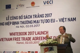  ông Bruno Angelet, Trưởng phái đoàn Liên minh châu Âu tại Việt Nam. (Ảnh: Đức Duy/Vietnam+)