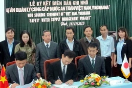 Quang cảnh lễ ký kết. (Ảnh: Quốc Việt/Vietnam+)