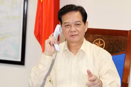 Thủ tướng Nguyễn Tấn Dũng điện đàm với Thủ tướng Nhật Bản