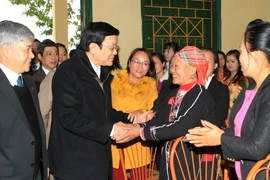 Chủ tịch nước Trương Tấn Sang thăm và làm việc tại Yên Bái