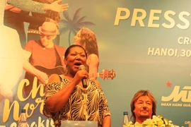 Giọng ca chính Boney M - Liz Mitchell. (Ảnh: Tiến Đạt) 
