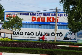 Do nhiều sai phạm của trung tâm dạy nghề lái xe Dầu khí nên Sở GTVT tỉnh Bà Rịa-Vũng Tàu có văn bản tạm ngưng hoạt động. (Ảnh: Hoàng Nhị/TTXVN)