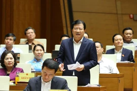 Phó Thủ tướng Trịnh Đình Dũng trả lời chất vấn ngày 6/11. (Ảnh: Doãn Tấn/ TTXVN)