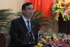 Tân Chủ tịch UBND thành phố Đà Nẵng Lê Trung Chinh. (Ảnh: Quốc Dũng/TTXVN)