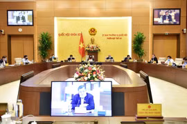 Quang cảnh phiên họp thứ 43 của Ủy ban Thường vụ Quốc hội ngày 24/3. (Ảnh: Trọng Đức/TTXVN)