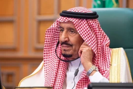 Quốc vương Saudi Arabia Salman bin Abdulaziz al Saud tại một hội nghị ở Riyadh ngày 26/3/2020. (Ảnh: THX/TTXVN)