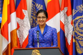 Thống đốc tỉnh Koh Kong, bà Mithona Phouthong. (Nguồn: Khmer Times) 