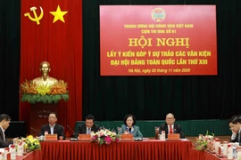 Đoàn Chủ tịch điều hành Hội nghị. (Ảnh: Vũ Sinh/TTXVN)