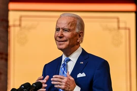 Ông Joe Biden phát biểu nhân dịp Lễ Tạ ơn tại Wilmington, bang Delaware ngày 25/11/2020. (Ảnh: AFP/TTXVN)