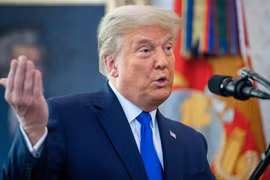 Tổng thống Mỹ Donald Trump tại Nhà Trắng ở Washington, DC, ngày 7/12/2020. (Ảnh: AFP/TTXVN)