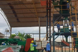 Quy trình khép kín tại nhà máy sản xuất, chế biến cà phê đạt tiêu chuẩn xuất khẩu Châu Âu của Công ty TNHH Vĩnh Hiệp. (Ảnh: Hồng Điệp/TTXVN) 