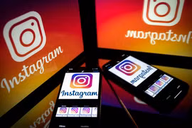 Biểu tượng của Instagram. (Ảnh: AFP/TTXVN)