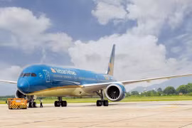 Máy bay của Vietnam Airlines. (Ảnh: CTV/Vietnam+)