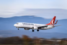 Máy bay của hãng hàng không Turkish Airlines. (Ảnh: AFP/TTXVN)
