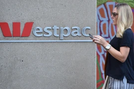 Một chi nhánh của Ngân hàng Westpac ở Sydney, Australia. (Ảnh: AFP/TTXVN)