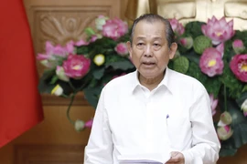 Phó Thủ tướng Trương Hòa Bình phát biểu. (Ảnh: Dương Giang/TTXVN)