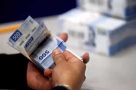 Đồng tiền giấy 500 pesos của Mexico. (Ảnh: AFP/TTXVN)
