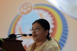 Tổng thống Nepal Bidya Devi Bhandari. (Ảnh: AFP/TTXVN)